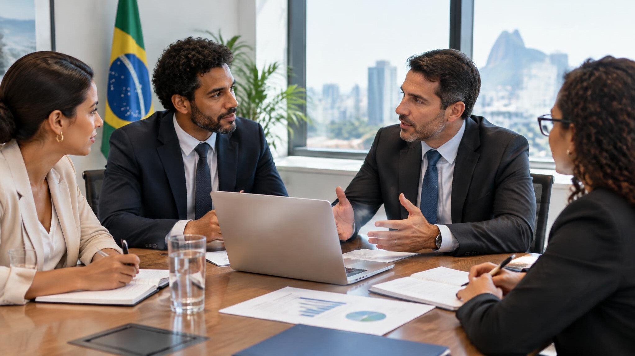 Business people discussing in a meeting room